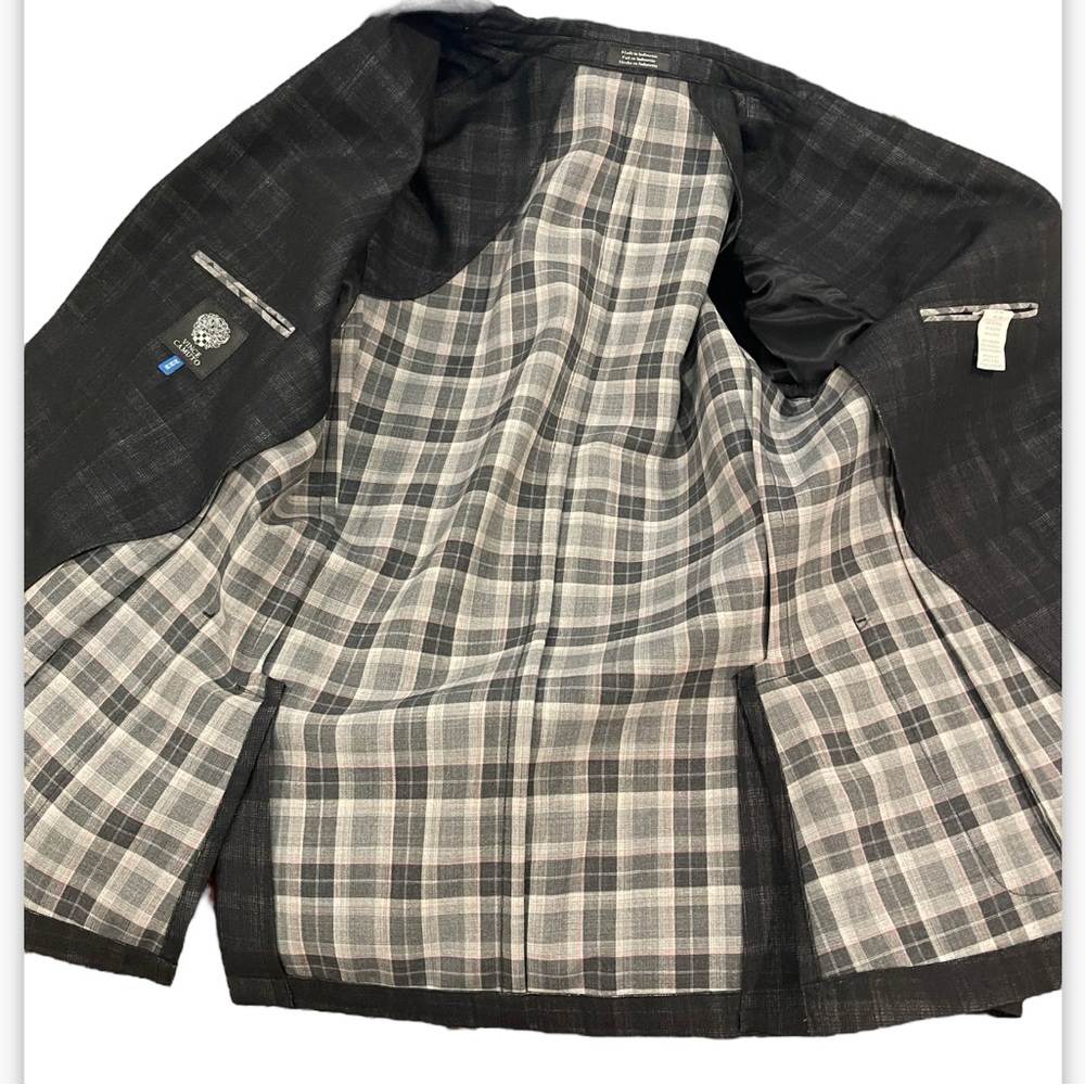 Vince Camuto Mens Plaid Blazer - Picture 5 of 9
